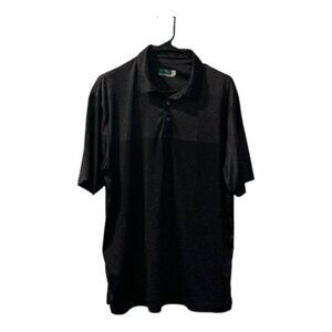 Ben Hogan Performance Charcoal Gray Golf Polo Shirt Size Large EUC #4672